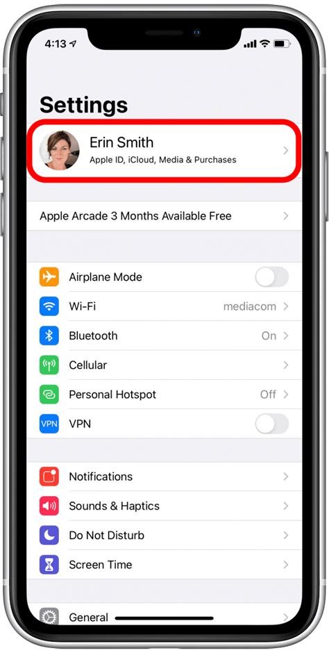  Accessing Your Apple ID Settings on Your iPhone 