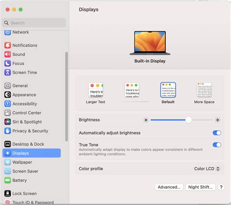  Adjusting Display Settings on Mac and iPad 