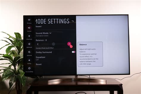  Adjusting the audio settings on your television 