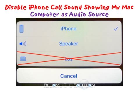  Disabling Call Audio on Your Apple Device 