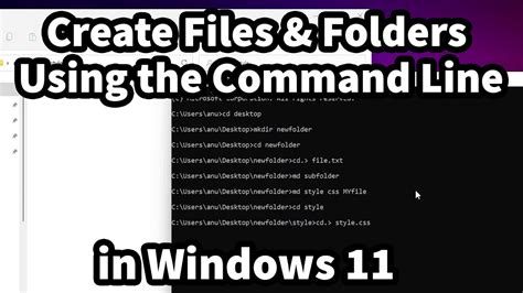  Manipulating Files and Folders via Command Prompt: A Comprehensive Insight