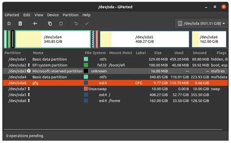  Reclaiming Space by Formatting Linux Partitions
