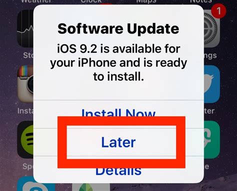  Temporarily Suppressing the iOS Update Notification 