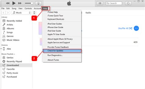  Update Your iTunes Software to Resolve the Issue 