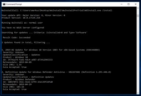  Verifying the Installed Updates Using Command Prompt 