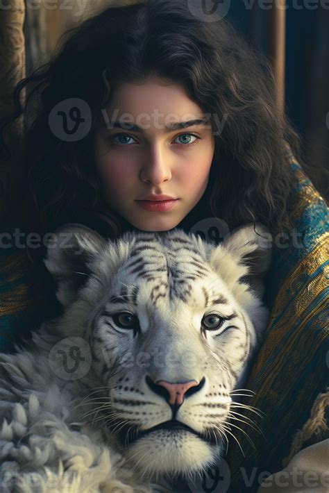 A Fascinating Connection: The Unique Bond between a Young Lady and a Majestic Beast