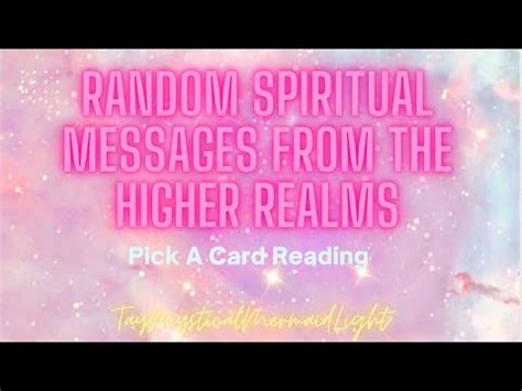 A Possible Message from the Spirit Realm
