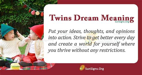 A Significance of Dreaming about Twins: Understanding its Symbolism