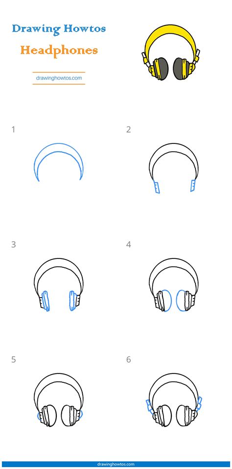 A Step-by-step Guide to Sketching the Structure of Headphones