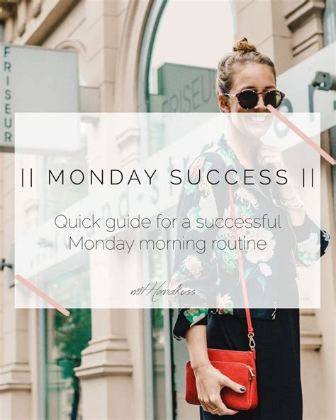 A Successful Monday Morning Routine