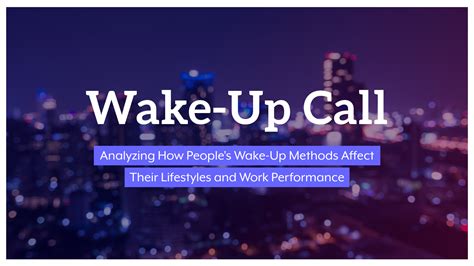 A Wake-Up Call: Analyzing Personal Meaning