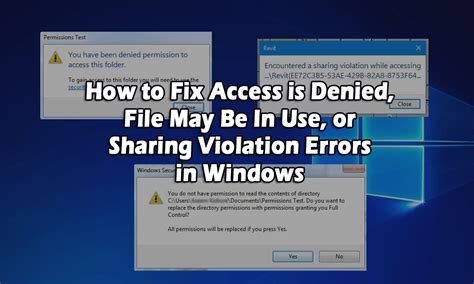 Access Denied: Addressing File Permission Conflicts