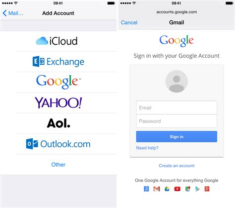 Access your Google Account on your iPhone