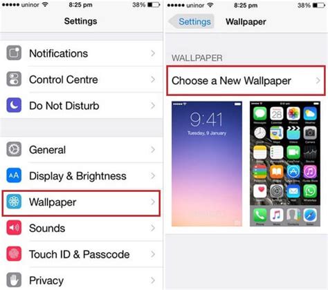 Accessing Wallpaper Settings on iOS 12