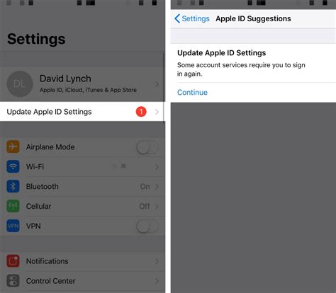 Accessing the Settings for Your Updated Apple ID