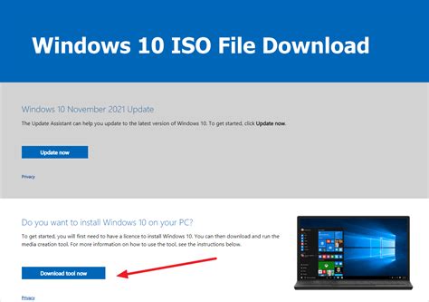 Acquiring a Windows 10 ISO File