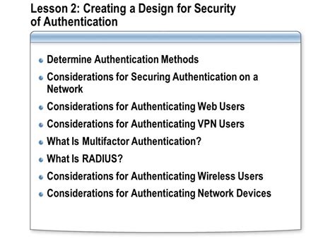 Additional Considerations for Securing and Authenticating the Connection