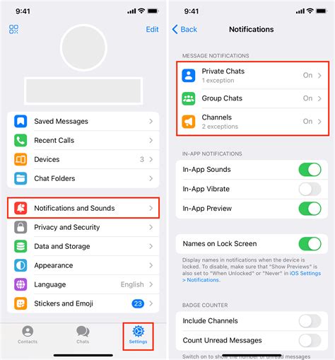 Adjust Notification Settings in Telegram