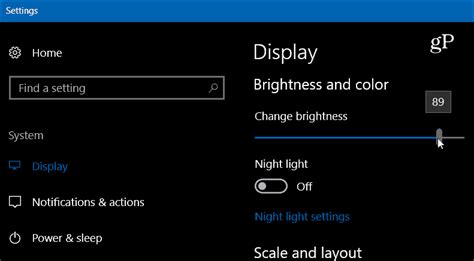 Adjust Screen Brightness and Timeout Settings