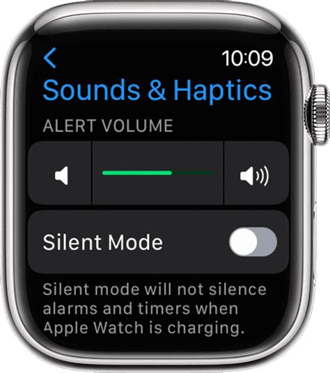 Adjusting Audio Settings on your Apple Timepiece