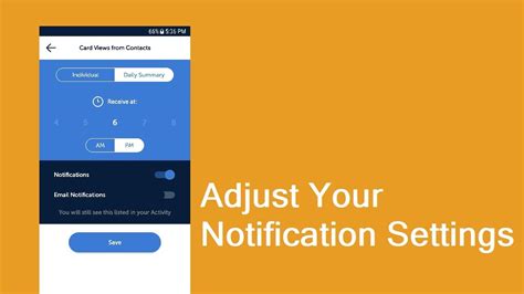 Adjusting Notification Settings to Suit Your Preferences