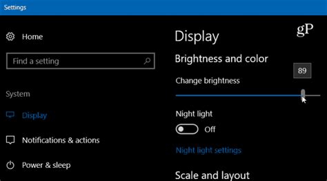 Adjusting Screen Brightness and Timeout