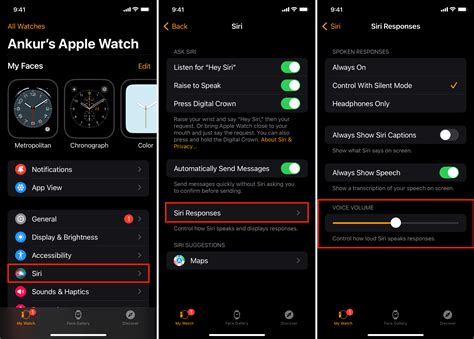 Adjusting Siri's Voice Volume on Your Apple Watch