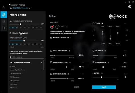 Adjusting Wireless Headset Mic Settings