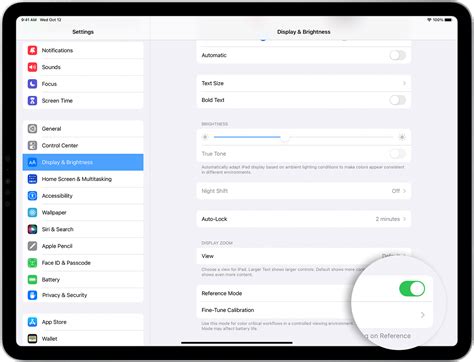 Adjusting display preferences for your iPad