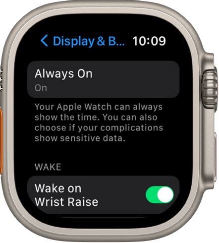 Adjusting the Brightness Settings for the Always-On Display on Apple Watch SE