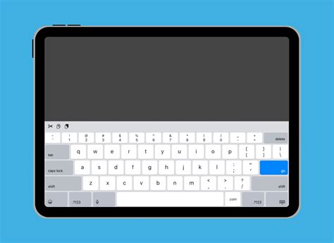 Adjusting the Dimensions of the On-Screen Keyboard on Your Apple Tablet