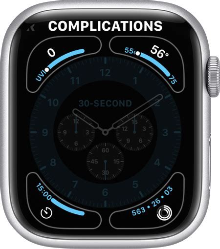 Adjusting your watch face and customizing complications