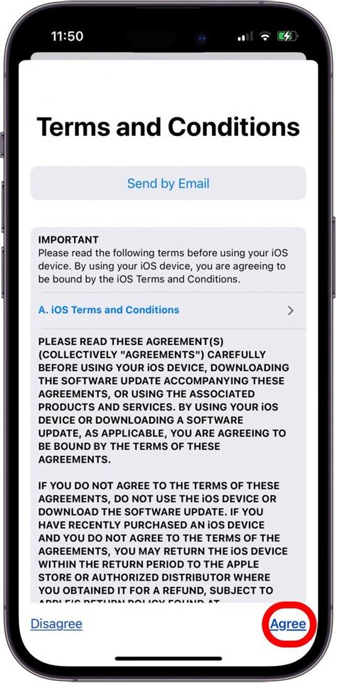 Agree to Terms and Conditions of iOS 17 Beta