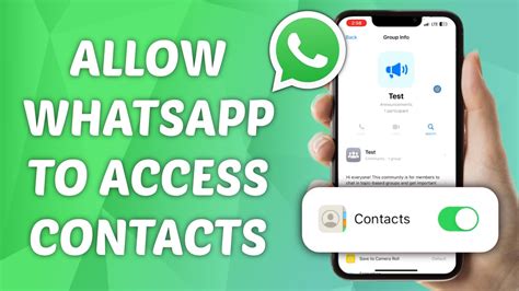 Allow WhatsApp to Access Your iPhone Contacts