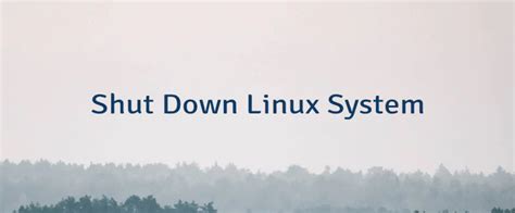 An overview of the process to shut down a Linux system