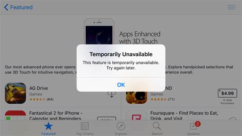 App Store Service Unavailable