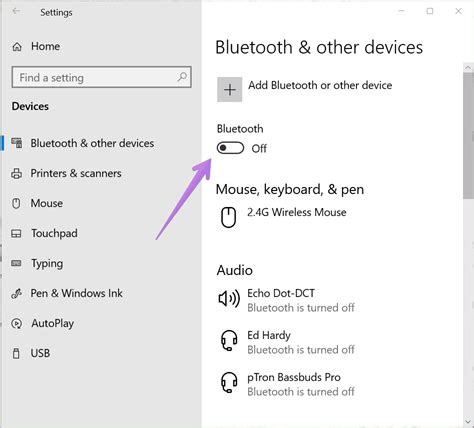 Bluetooth Connectivity Settings