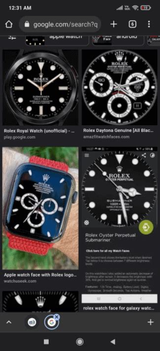 Browsing and Selecting Watch Faces