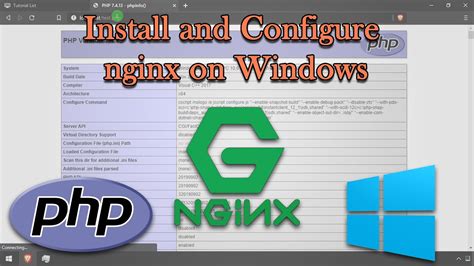 Building a Local Hosting Environment for Nginx on Windows 10