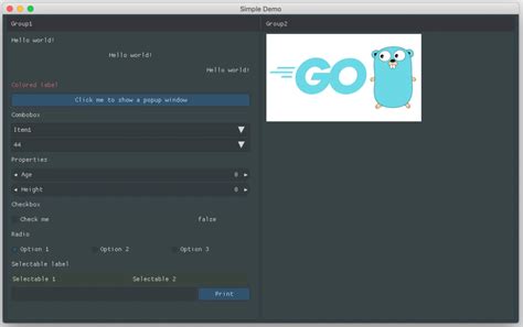 Building a user interface for Windows applications using the power of Golang