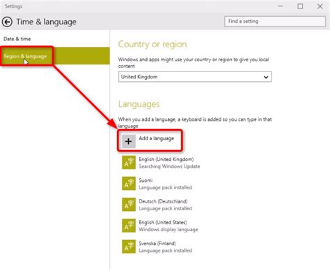 Changing the Display Language on Windows 10