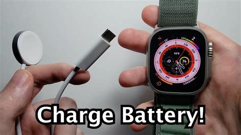 Charging Your Apple Watch 8 Ultra