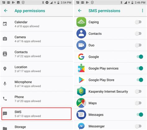 Check the App Permissions