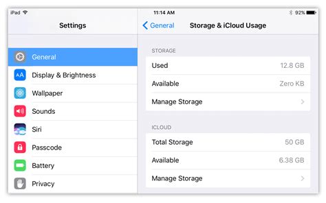 Checking Available Storage on Your iPad