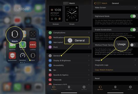 Checking Battery Usage on Apple Watch