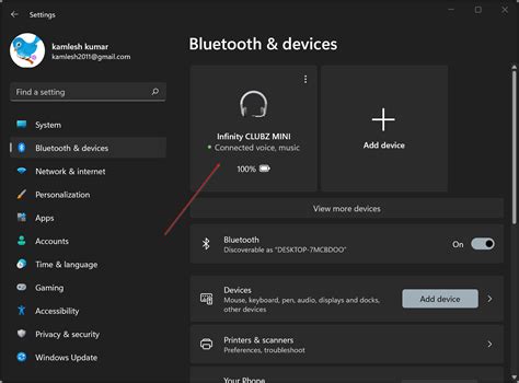 Checking Bluetooth settings on your device