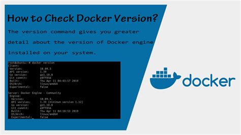 Checking Docker installation and version