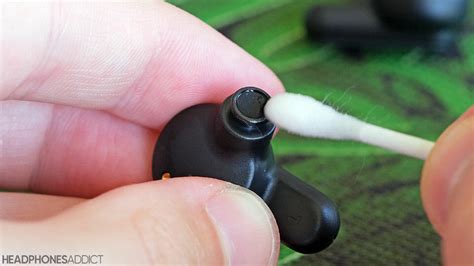 Checking for Obstructions and Cleaning the Earbud