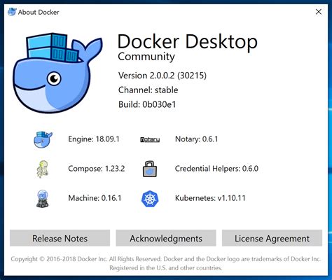 Checking system requirements for running Docker Desktop in Windows Container Mode