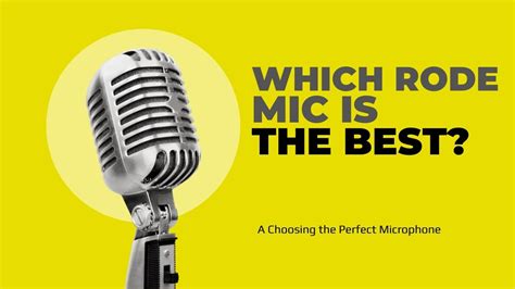 Choosing the Perfect Microphone